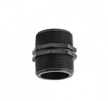 Plastični dupli nipl 2" sa spoljnim navojem za povezivanje dva fitinga sa unutrašnjim navojem